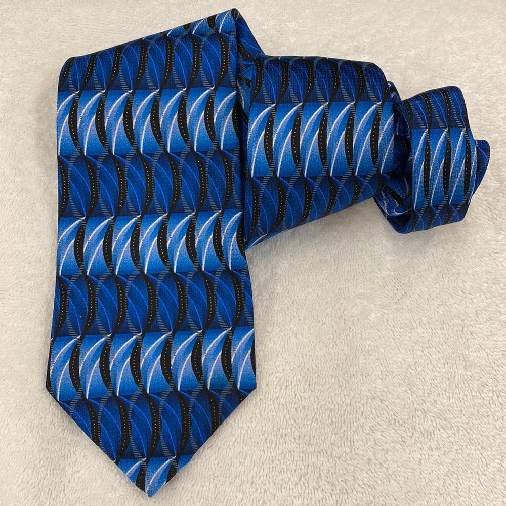 CARLOS DEVENEZIA 100% Silk Multicolored Necktie
